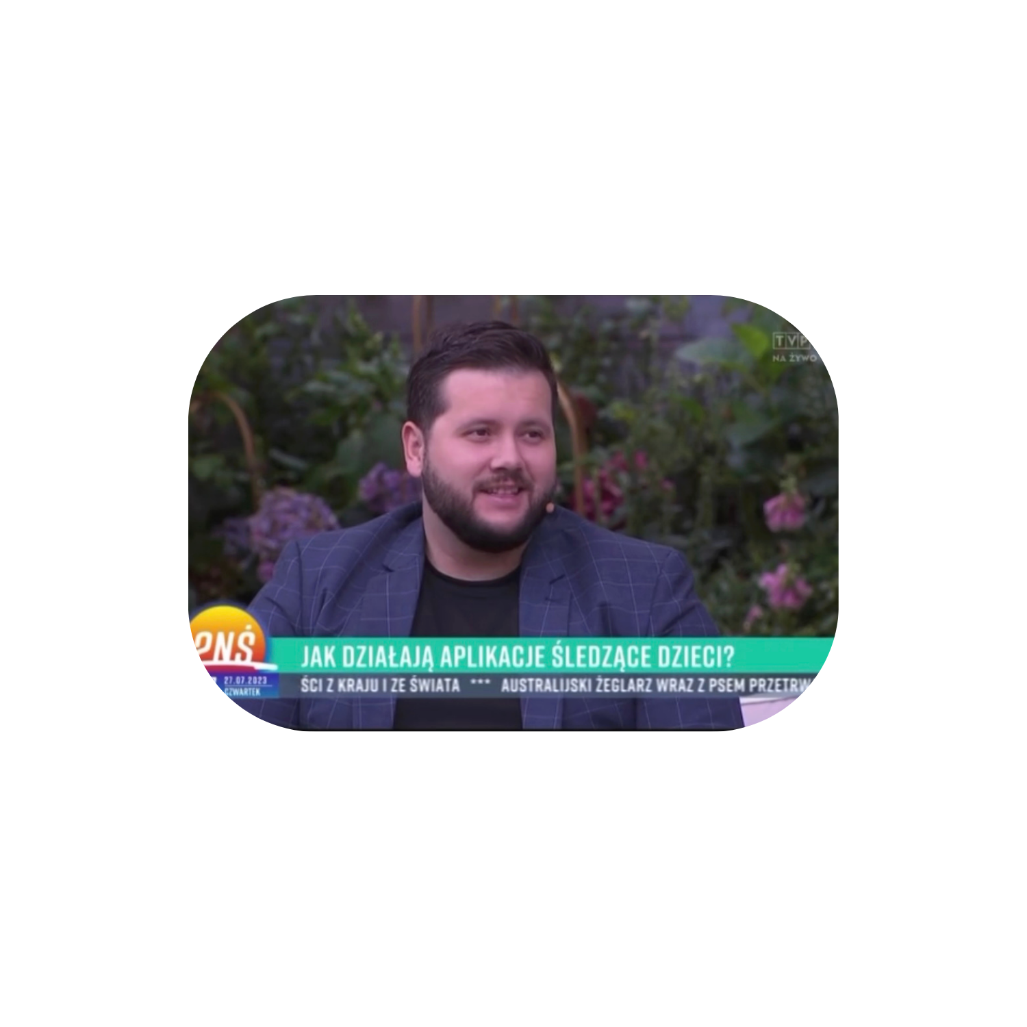 Na żywo w programie śniadaniowym — rozmowa o aplikacjach śledzących